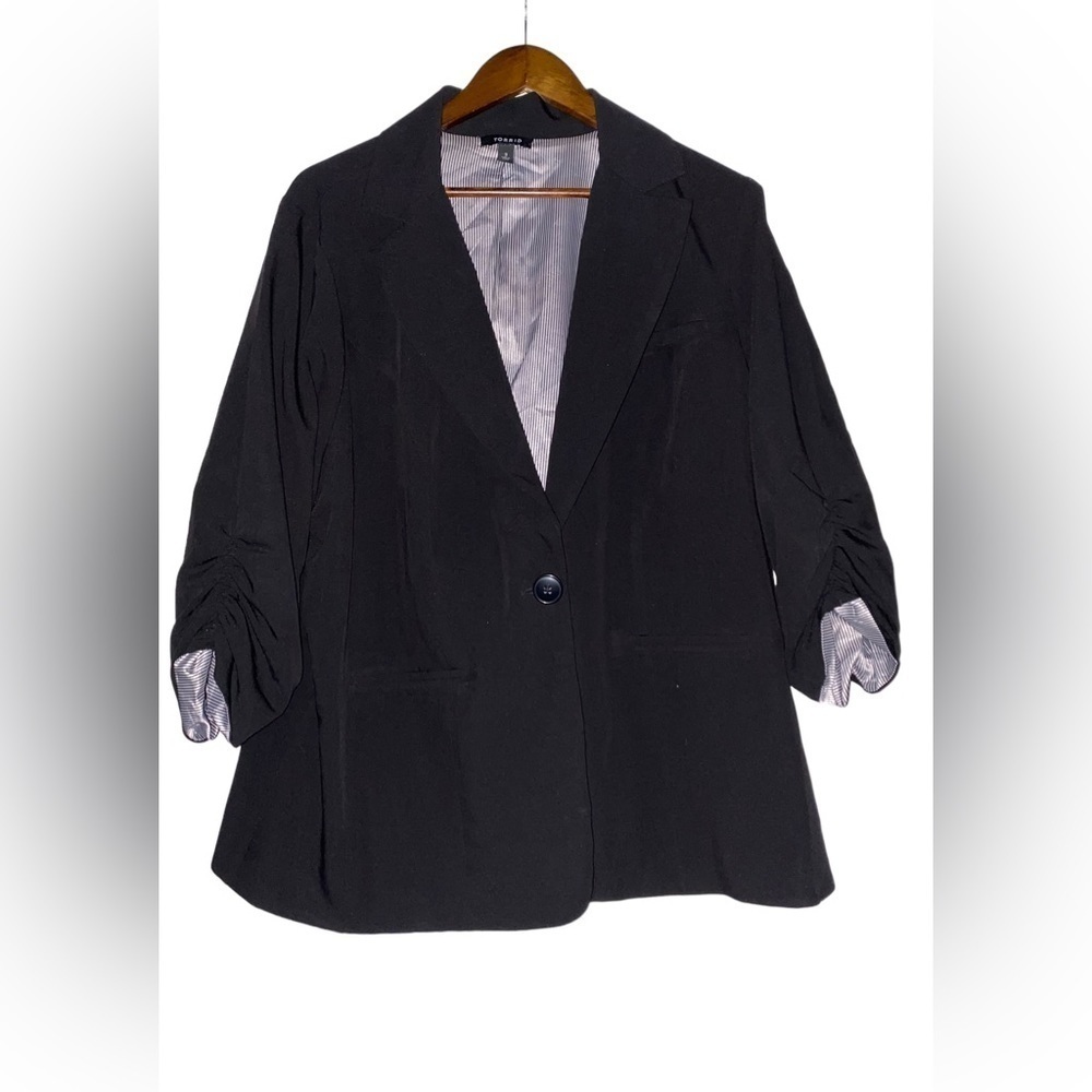 Torrid‎ Stretch Crepe Sleeves Blazer Jacket Women 3X Business Office Career